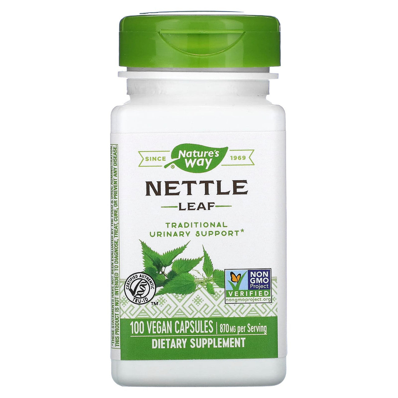 Natures Way Nettle Leaf Premium Herbal Capsules - 100 Ea